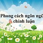 Phong Cách Ngôn Ngữ Chính Luận